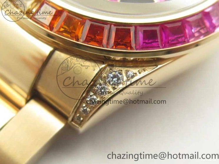 1230 Daytona 116595RBOW RG Rainbow Crystal BLF Best Edition Black Dial on RG Bracelet A RelaxedFit 3353